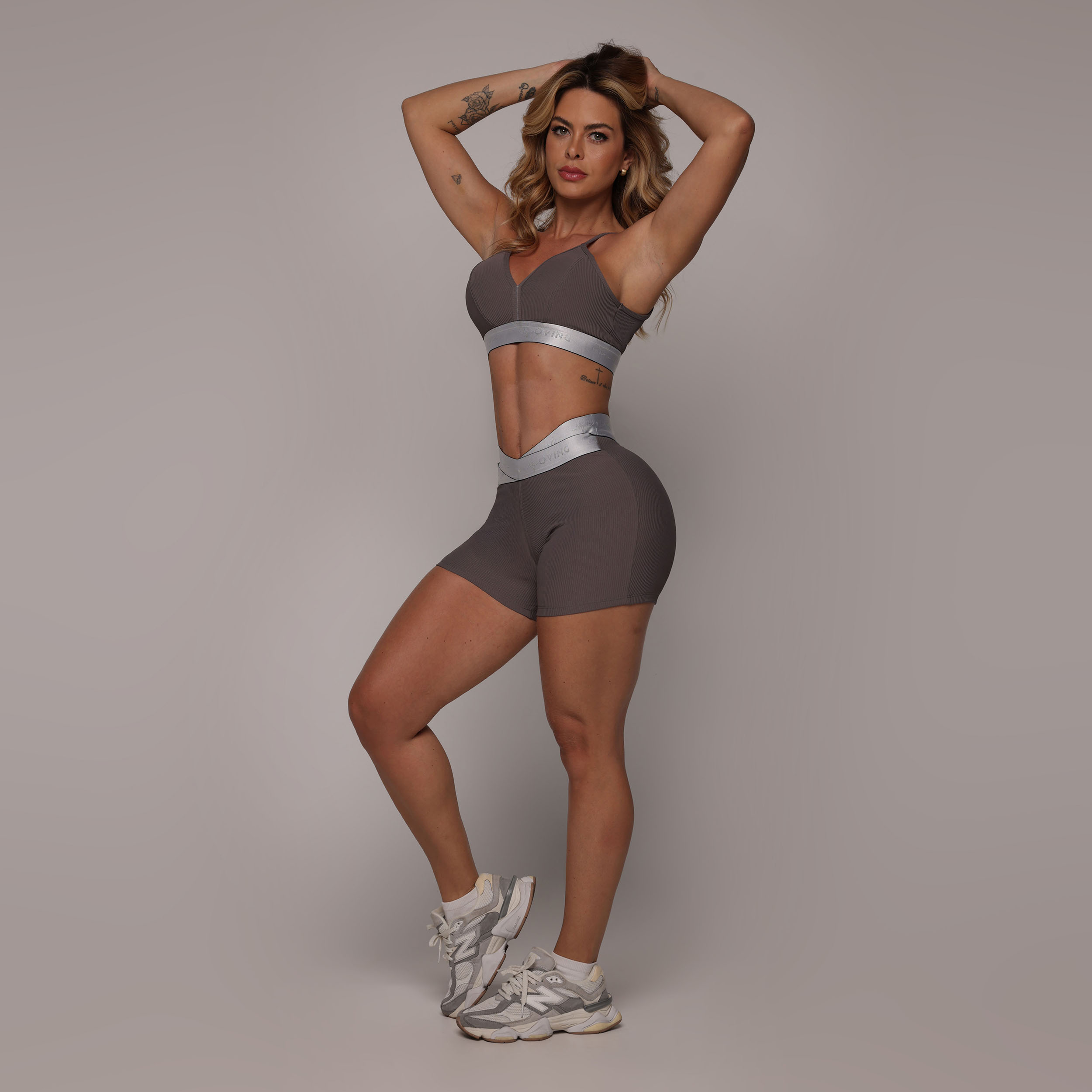 TOP MILANO JACQUARD CANELADO CHUMBO - Imagem 3