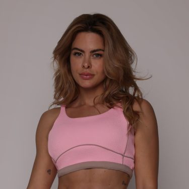 TOP CAPADÓCIA JACQUARD CONFORT ROSA CHICLETE