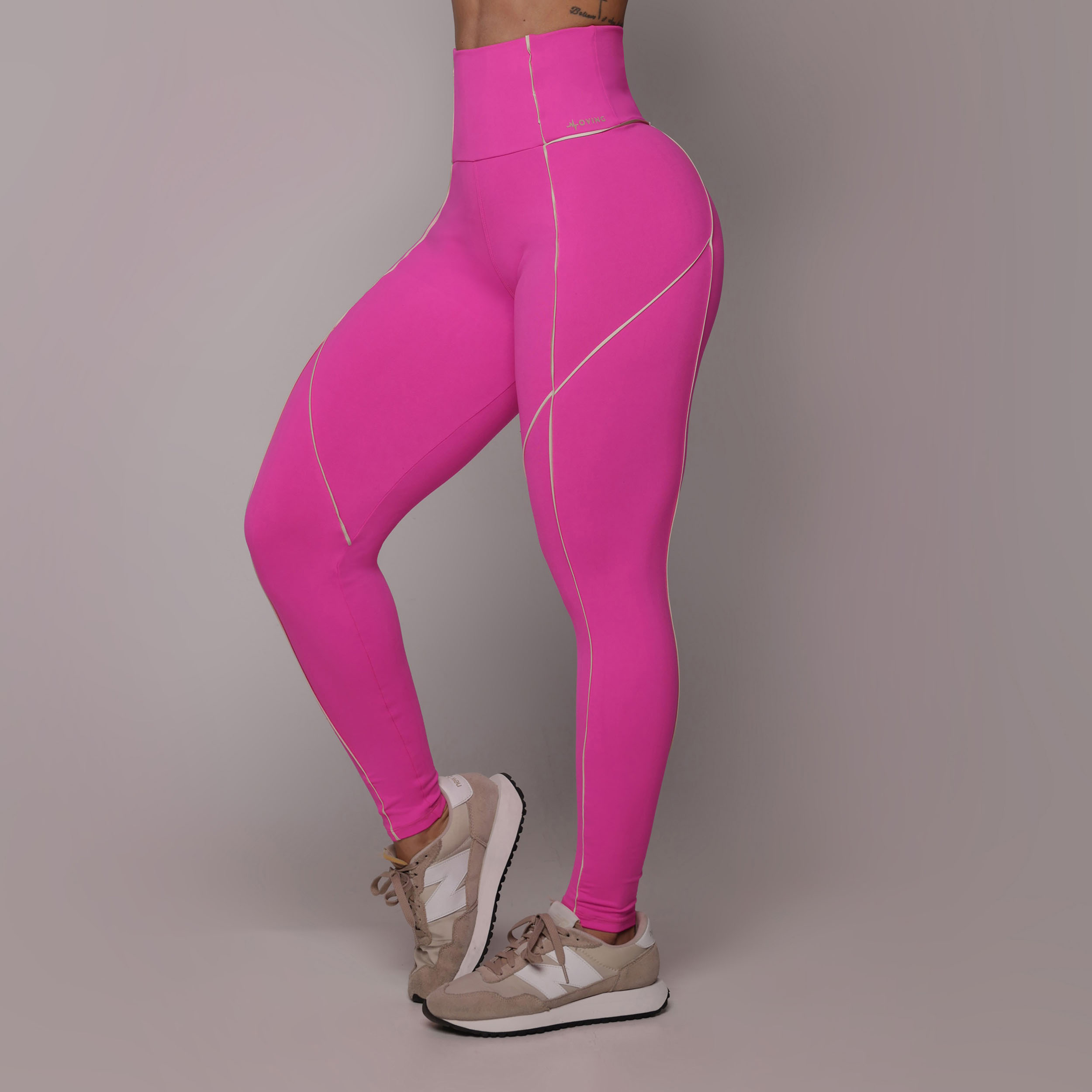 LEGGING HARMONY EMPINA BUMBUM ROSA NEON - Imagem 3
