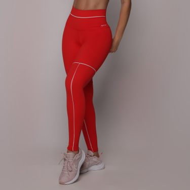 LEGGING VIBE EMPINA BUMBUM VERMELHO CARMIM