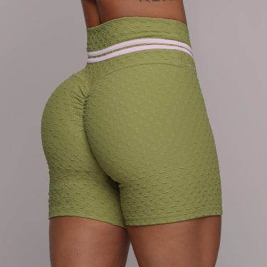 SHORT EMPINA BUMBUM JACQUARD DIAMOND OLIVA