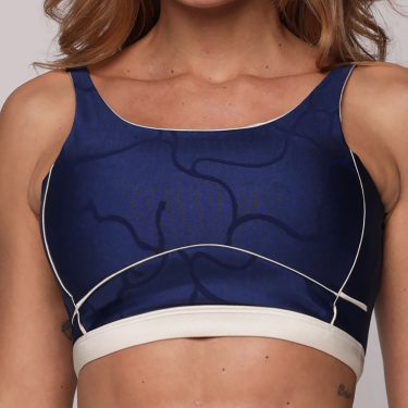 TOP CAPADÓCIA JACQUARD ROOT MARINHO