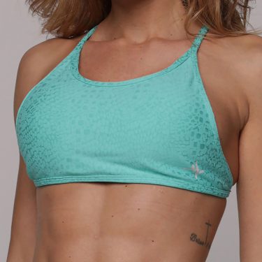 TOP ÁSTER JACQUARD SNAKE MENTA