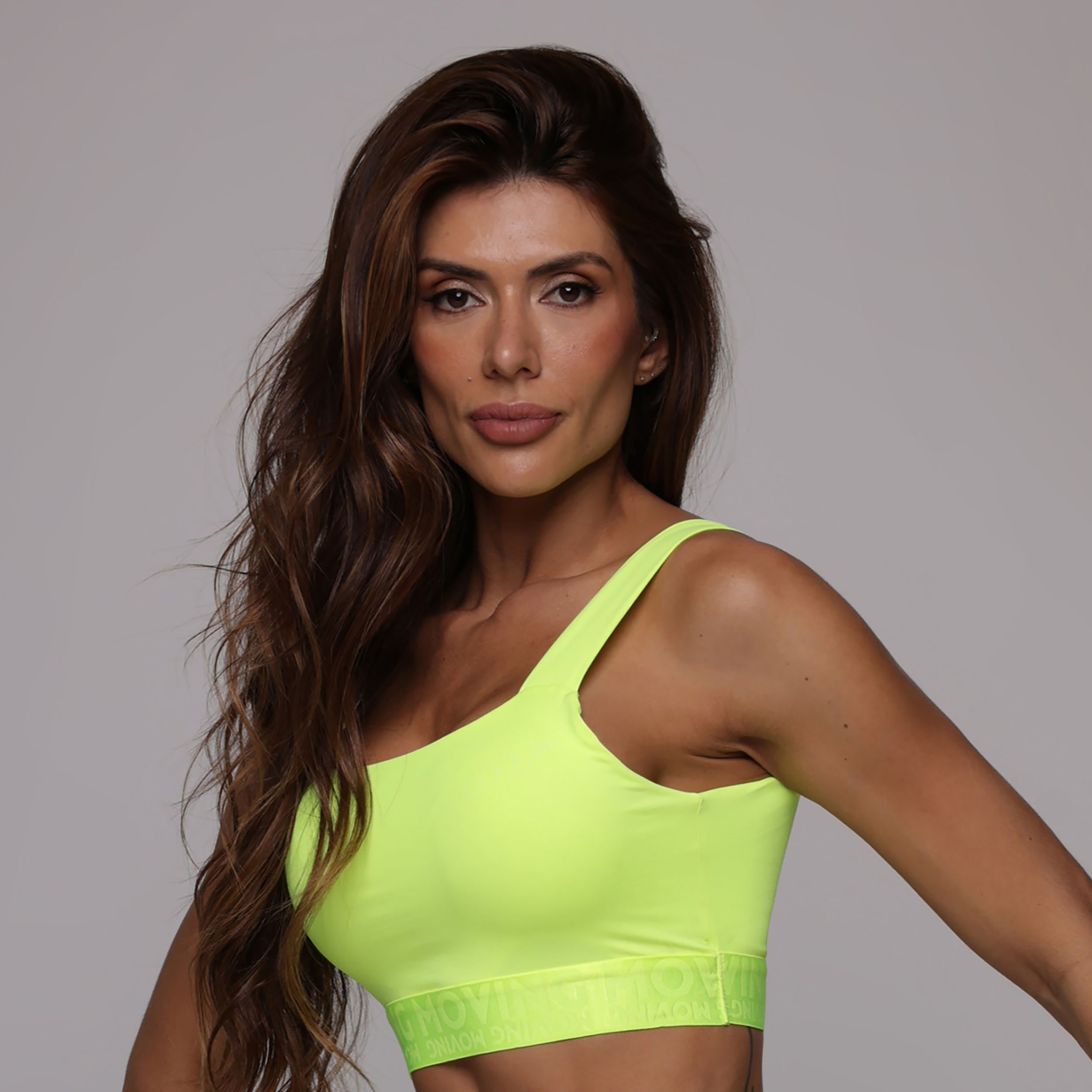 TOP FAIXA COM ELÁSTICO AMARELO NEON - Imagem 3