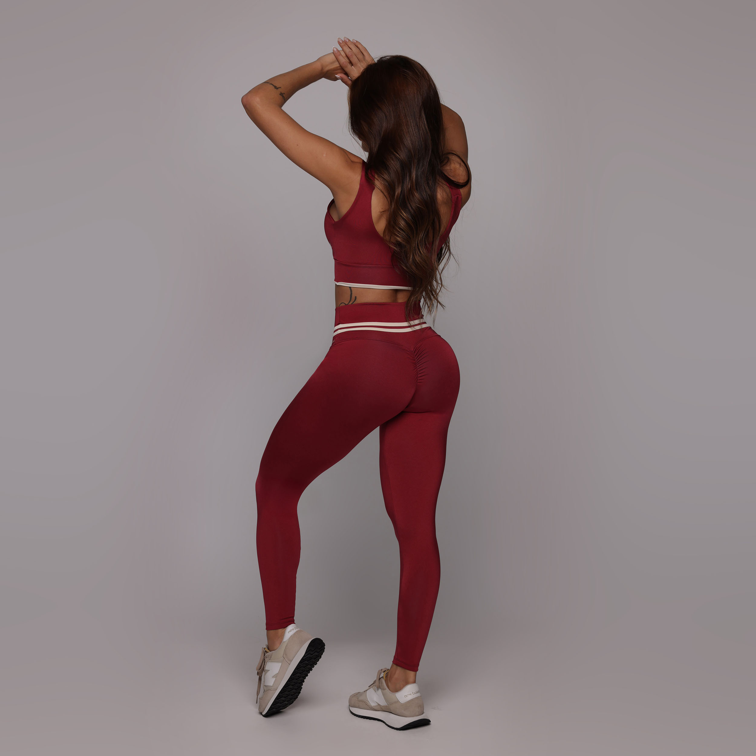 LEGGING EMPINA BUMBUM BLACKOUT GLOSS CEREJA - Imagem 8