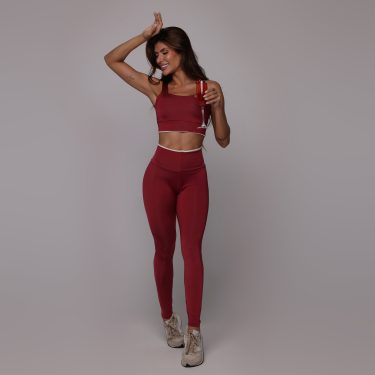 LEGGING SHAPE BICOLOR BLACKOUT GLOSS CEREJA