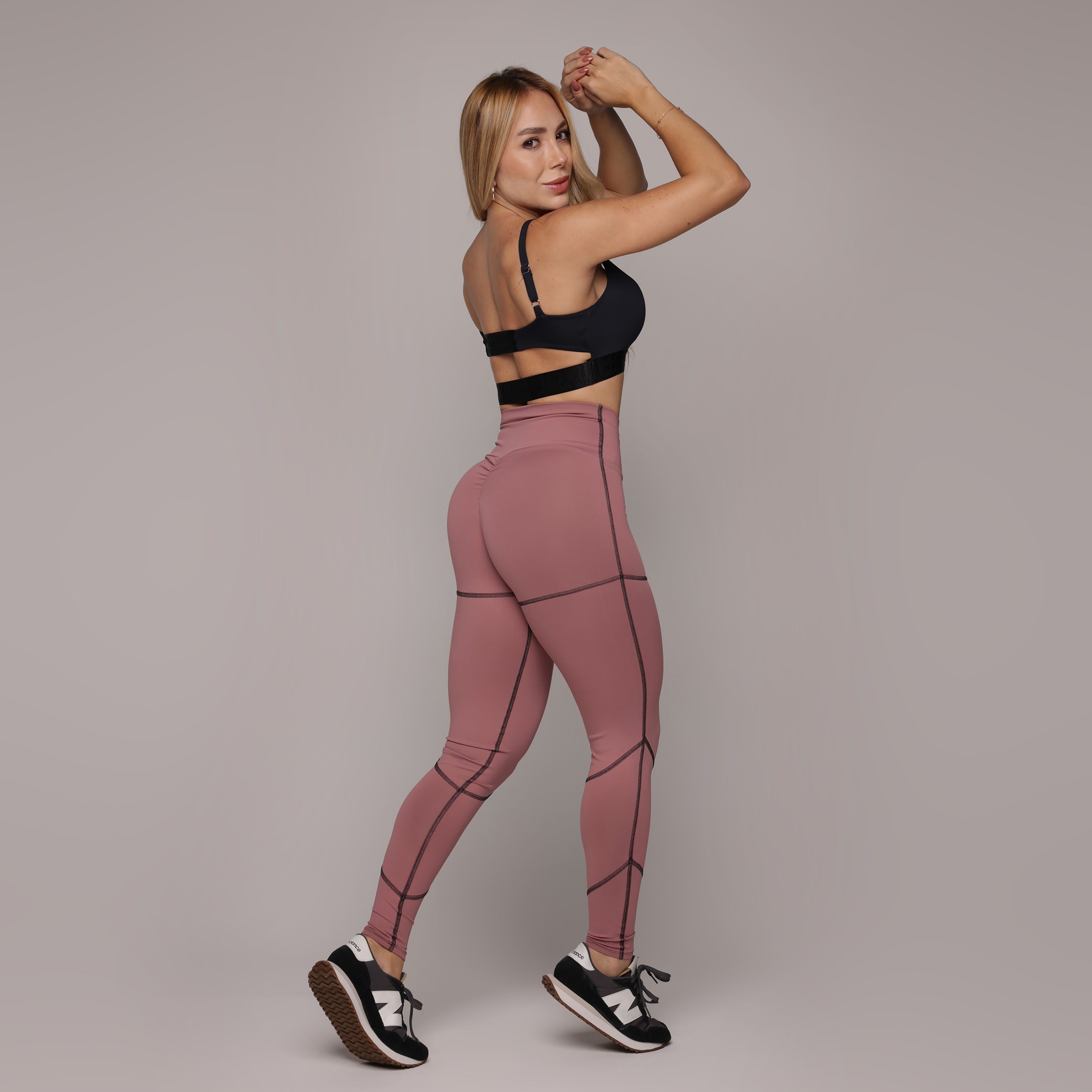 LEGGING PUMP EMPINA BUMBUM BLACKOUT ROSA SECO - Imagem 4