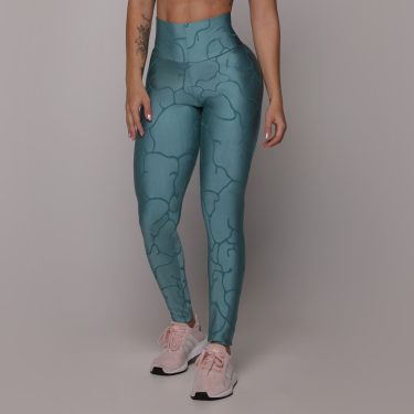 LEGGING SHAPE JACQUARD ROOT VERDE ÁGUA - U