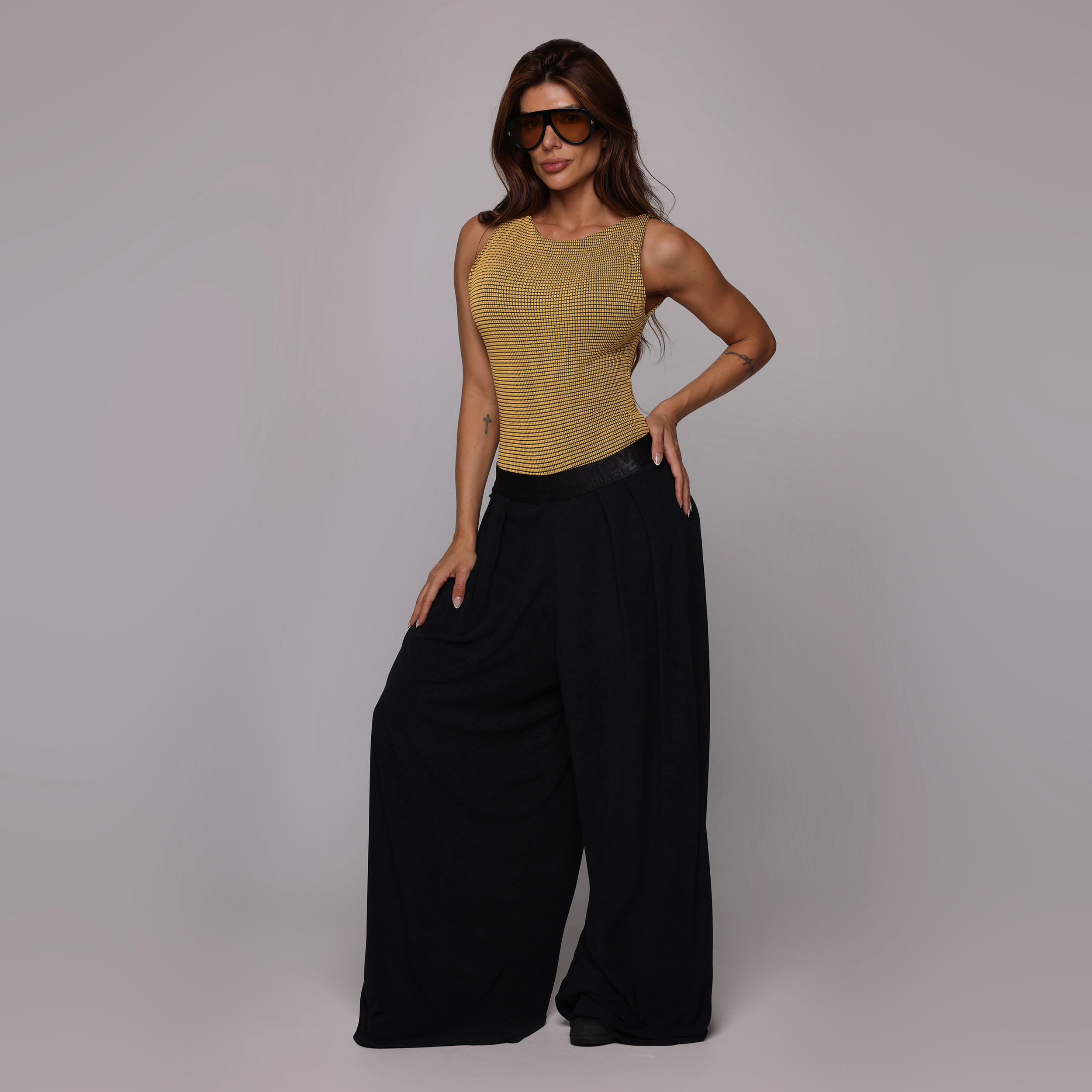 BODY DUPLA-FACE JACQUARD TWEED SUN - Imagem 7
