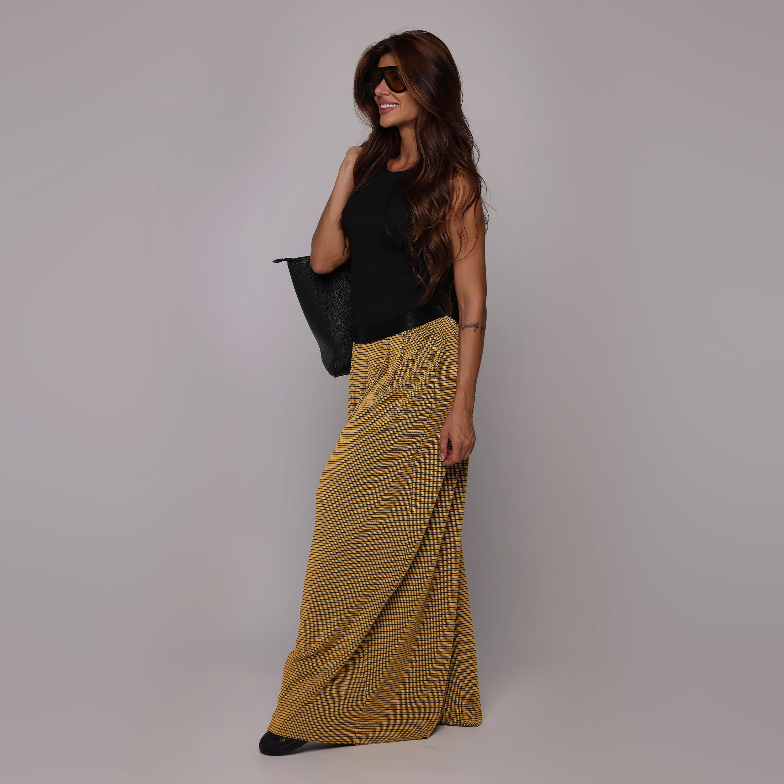 CALÇA PANTALONA JACQUARD TWEED SUN - Imagem 4