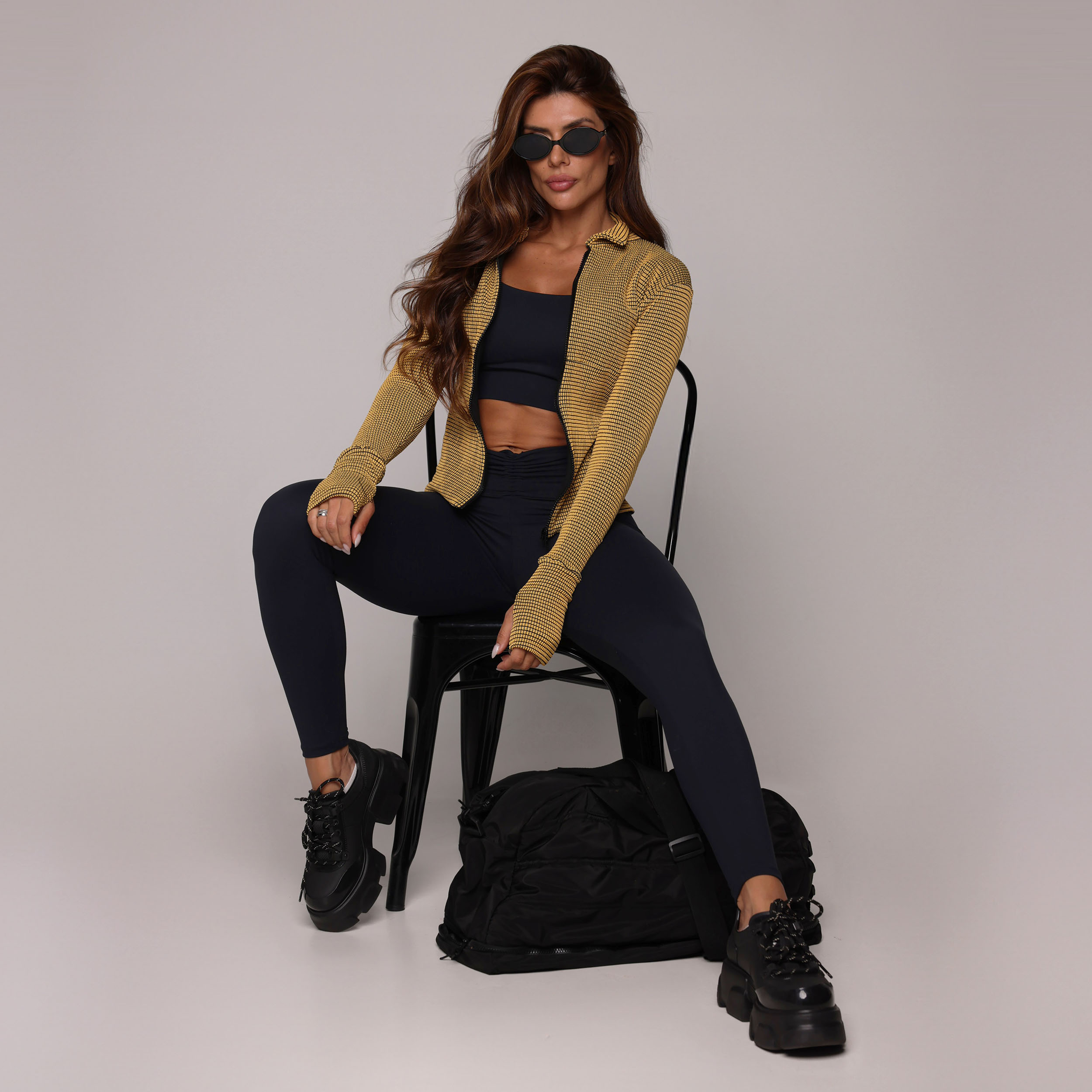 CASACO SLIM JACQUARD TWEED SUN - Imagem 4