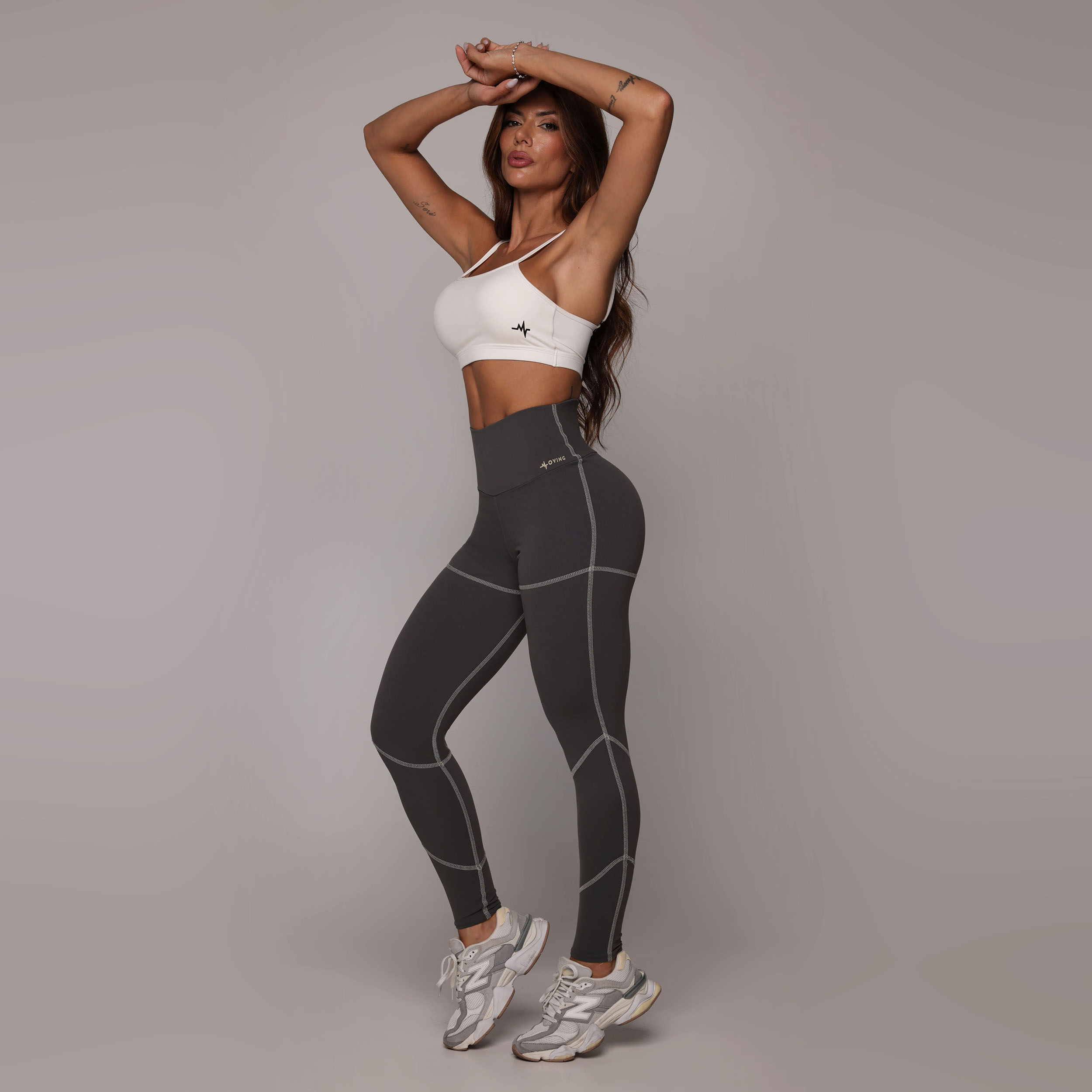 LEGGING PUMP EMPINA BUMBUM GREY - Imagem 4