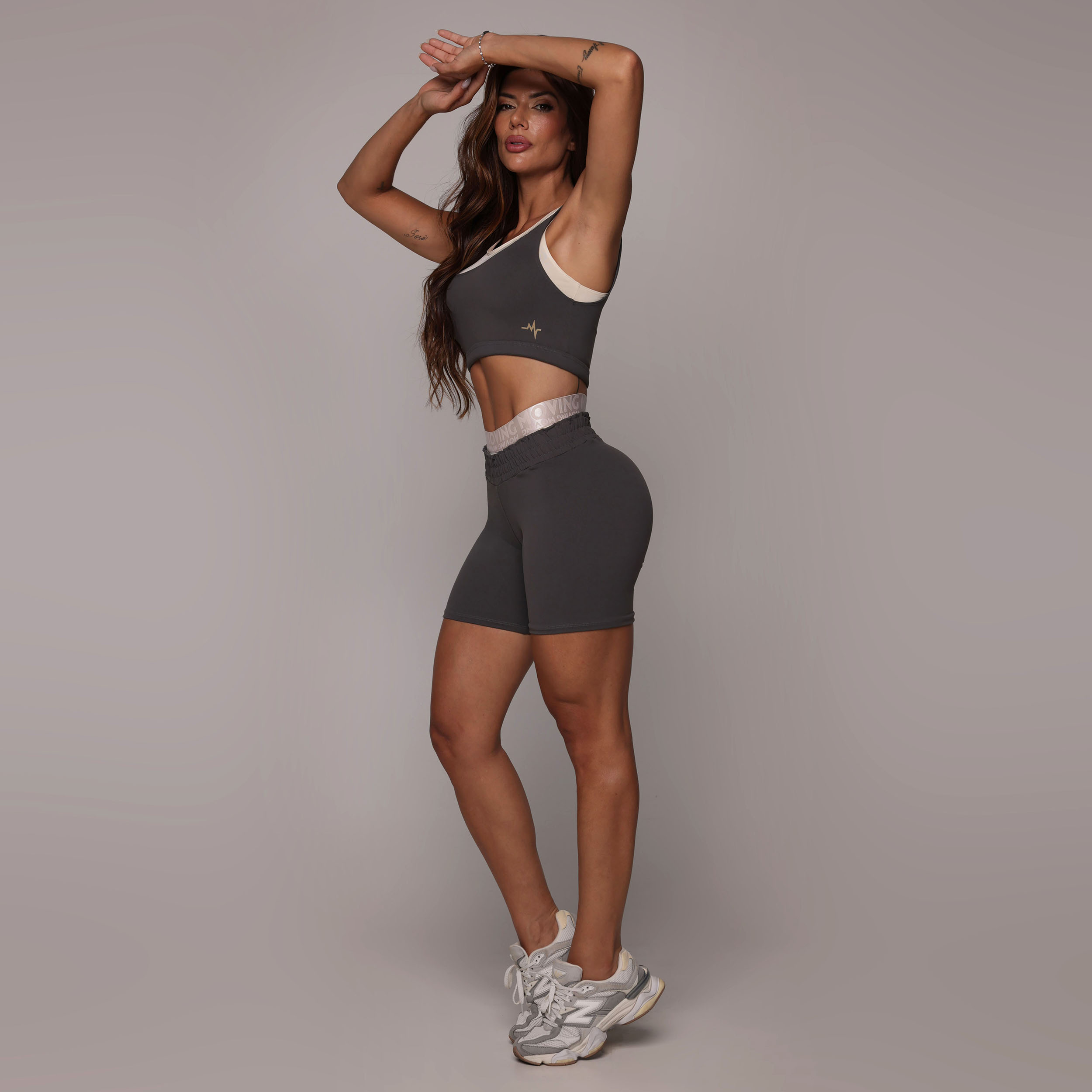 SHORT BOXER EMPINA BUMBUM GREY - Imagem 7