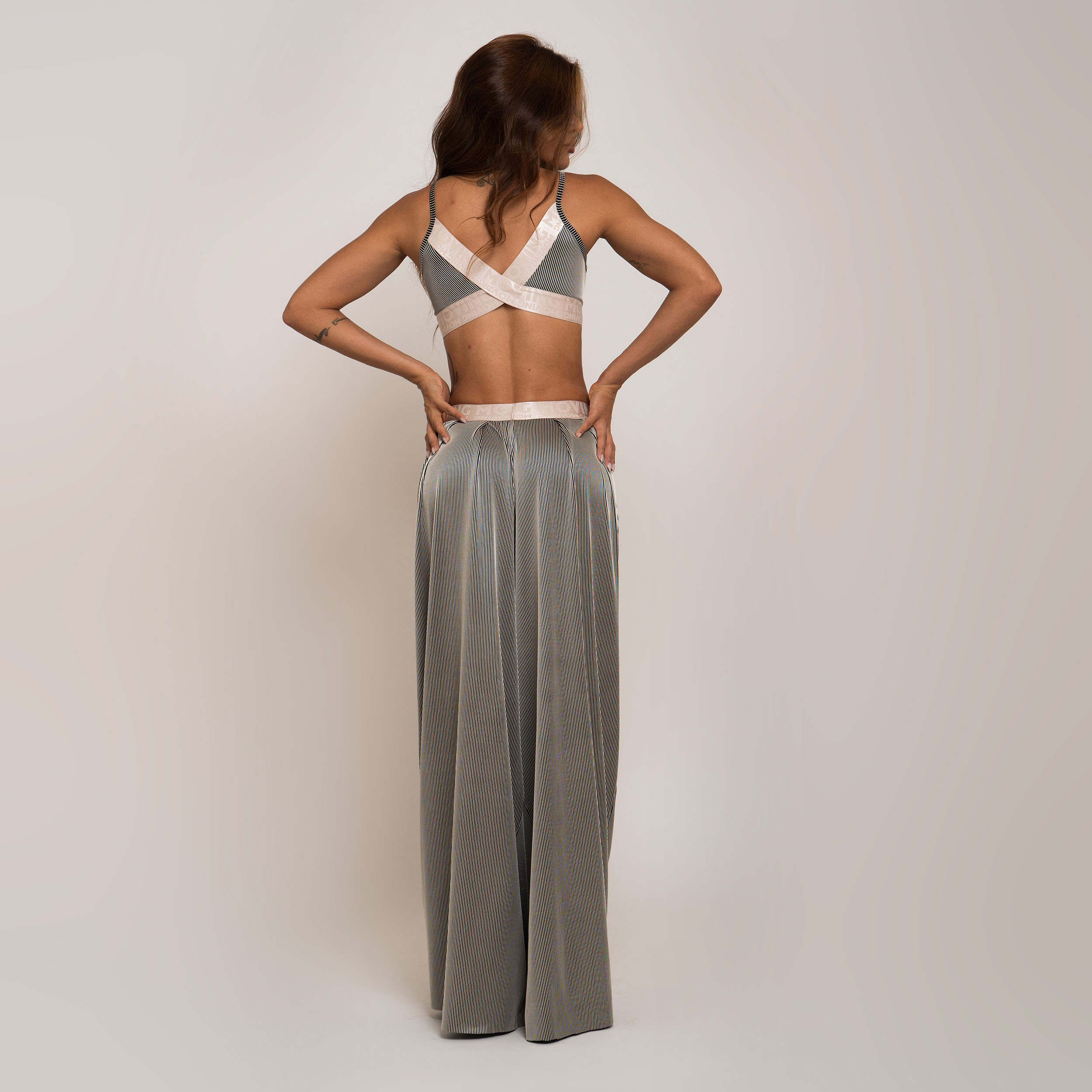 TOP MILANO JACQUARD LINES OFF-WHITE - Imagem 6