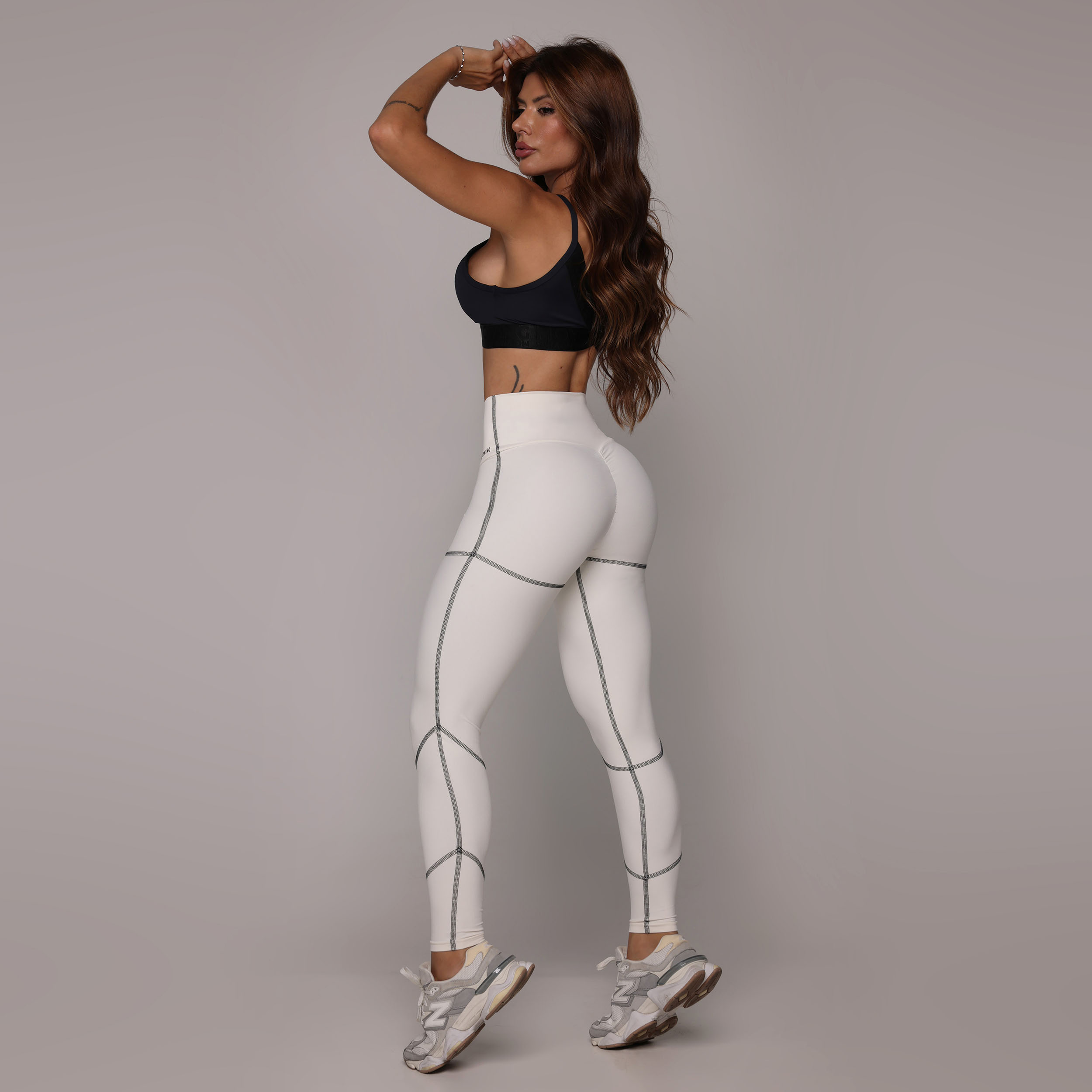 LEGGING PUMP EMPINA BUMBUM LATTE - Imagem 7