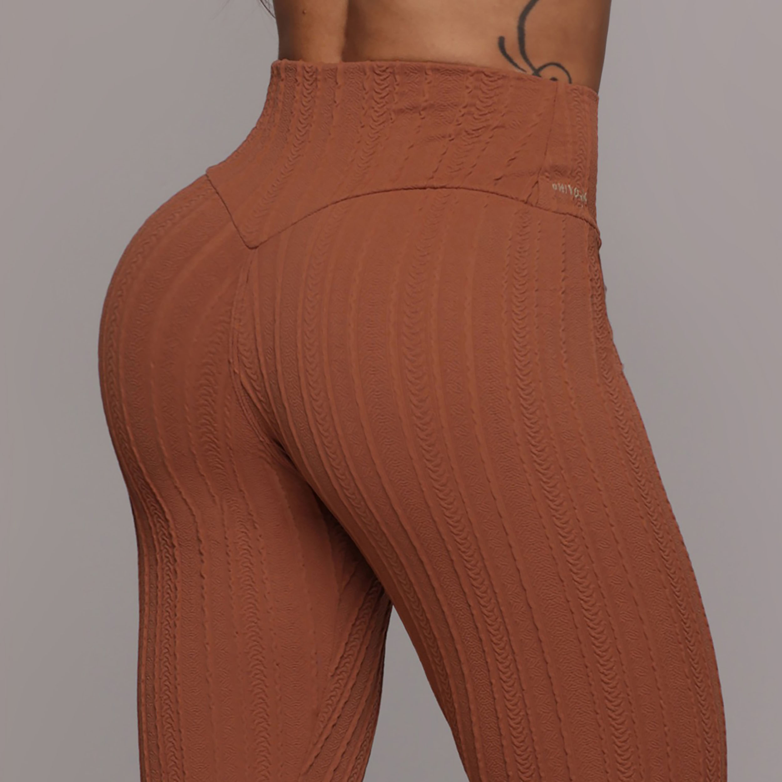 LEGGING FENDA JACQUARD BRAID CARVALHO - Imagem 3
