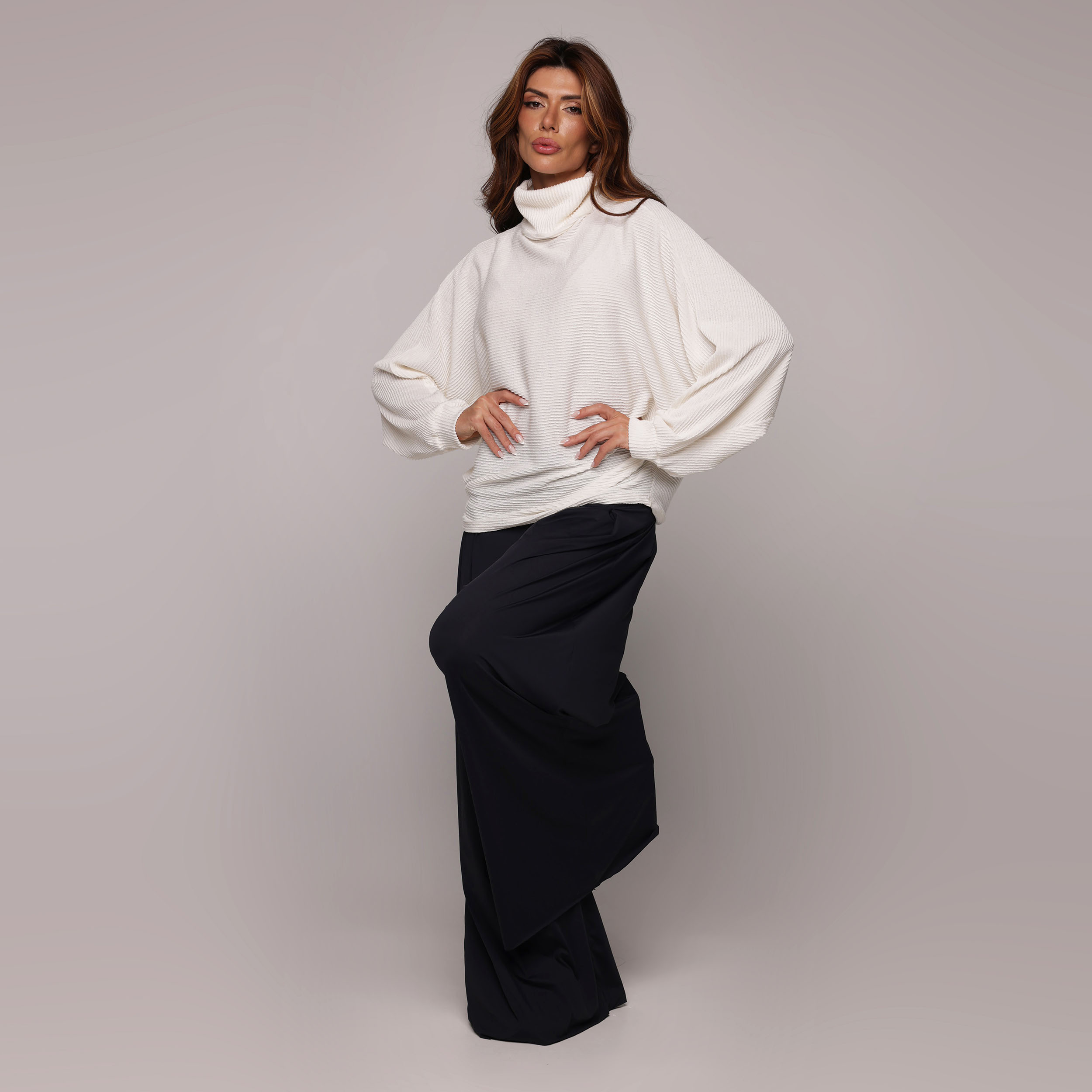 BLUSÃO WING CANELADO OFF-WHITE - Imagem 5
