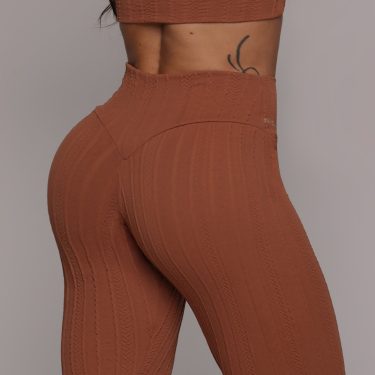 LEGGING HEART JACQUARD BRAID CARVALHO