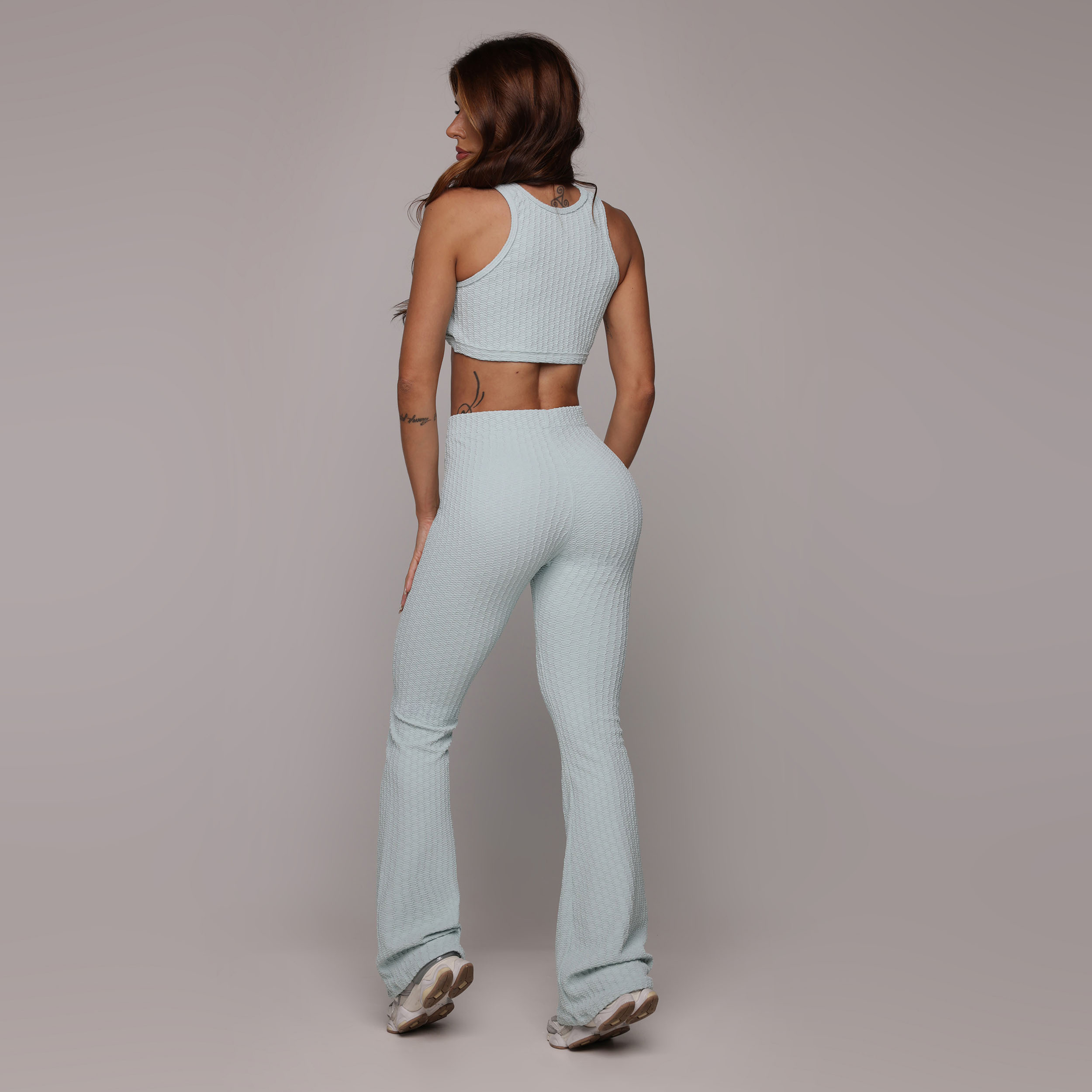 CALÇA FLARE JACQUARD SAVOIR CIEL - Imagem 6