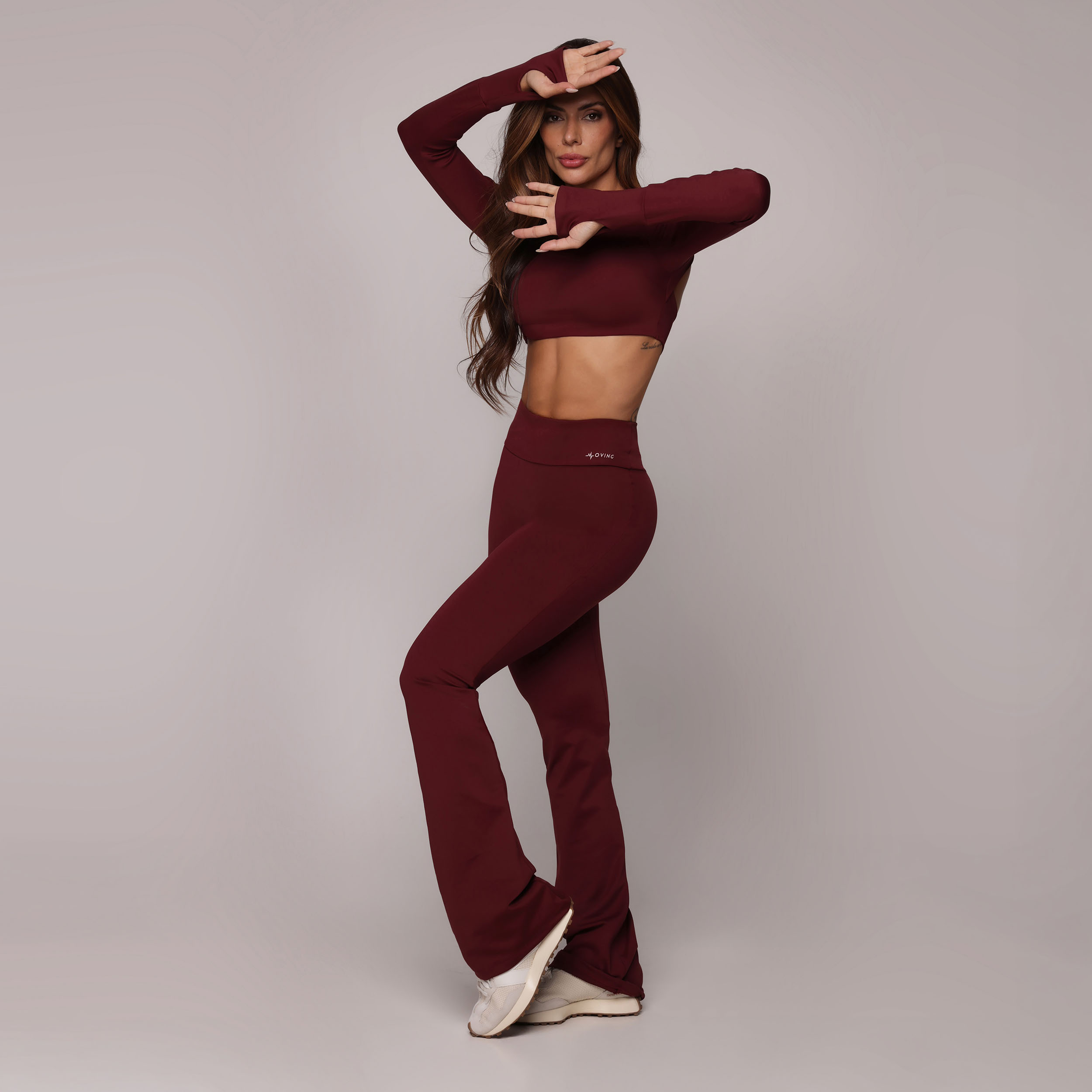 CALÇA FLARE BORGONHA - Imagem 5