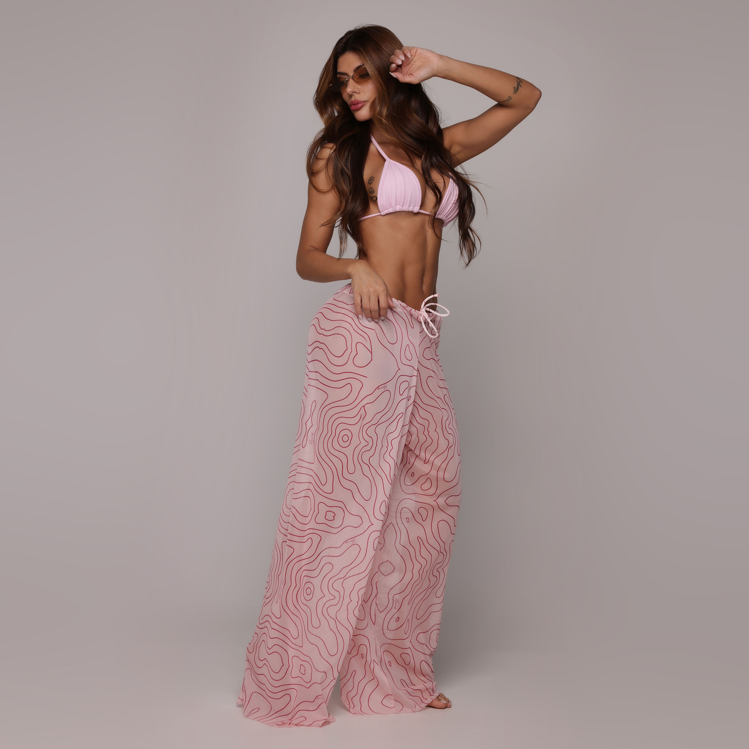 CALÇA PANTALONA DE TULE MARANGONI EXCLUSIVA - Imagem 3
