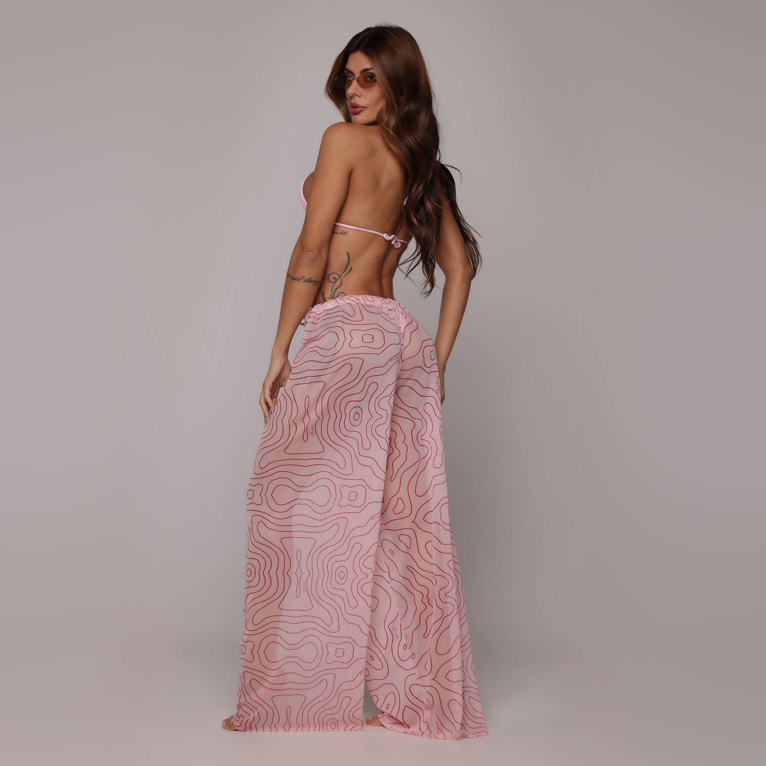 CALÇA PANTALONA DE TULE MARANGONI EXCLUSIVA - Imagem 4