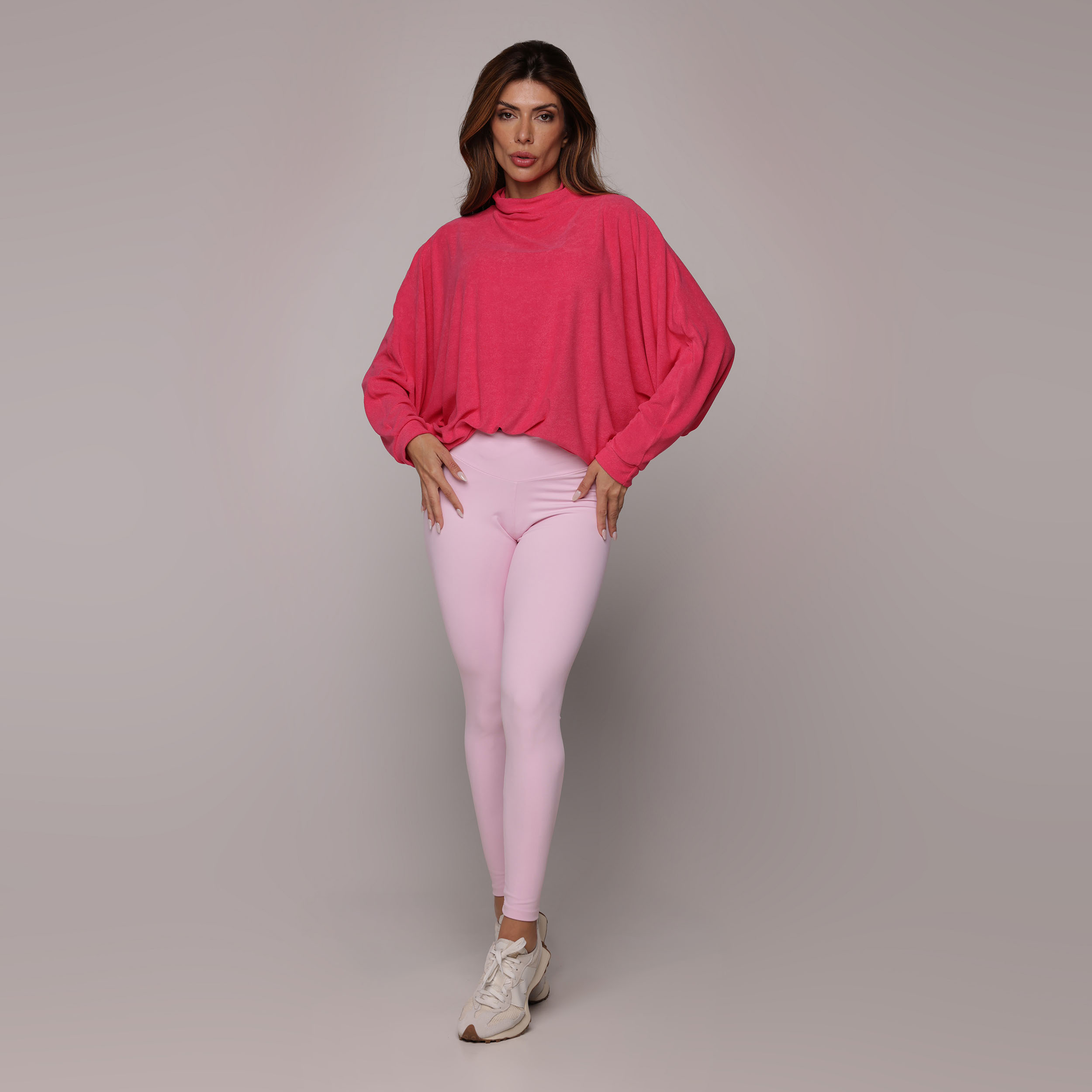 BLUSÃO WING ROSA PINK AVELUDADO - Imagem 5