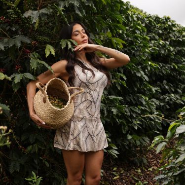 VESTIDO GOTA COFFEA EXCLUSIVO