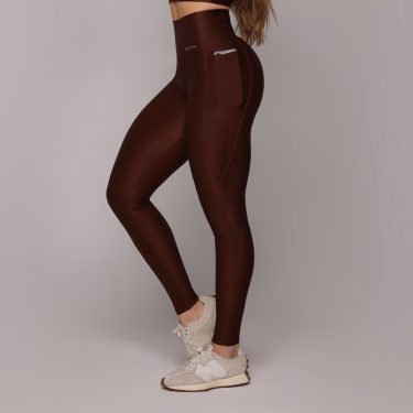 LEGGING ZURIQUE GLOSSY COFFEE