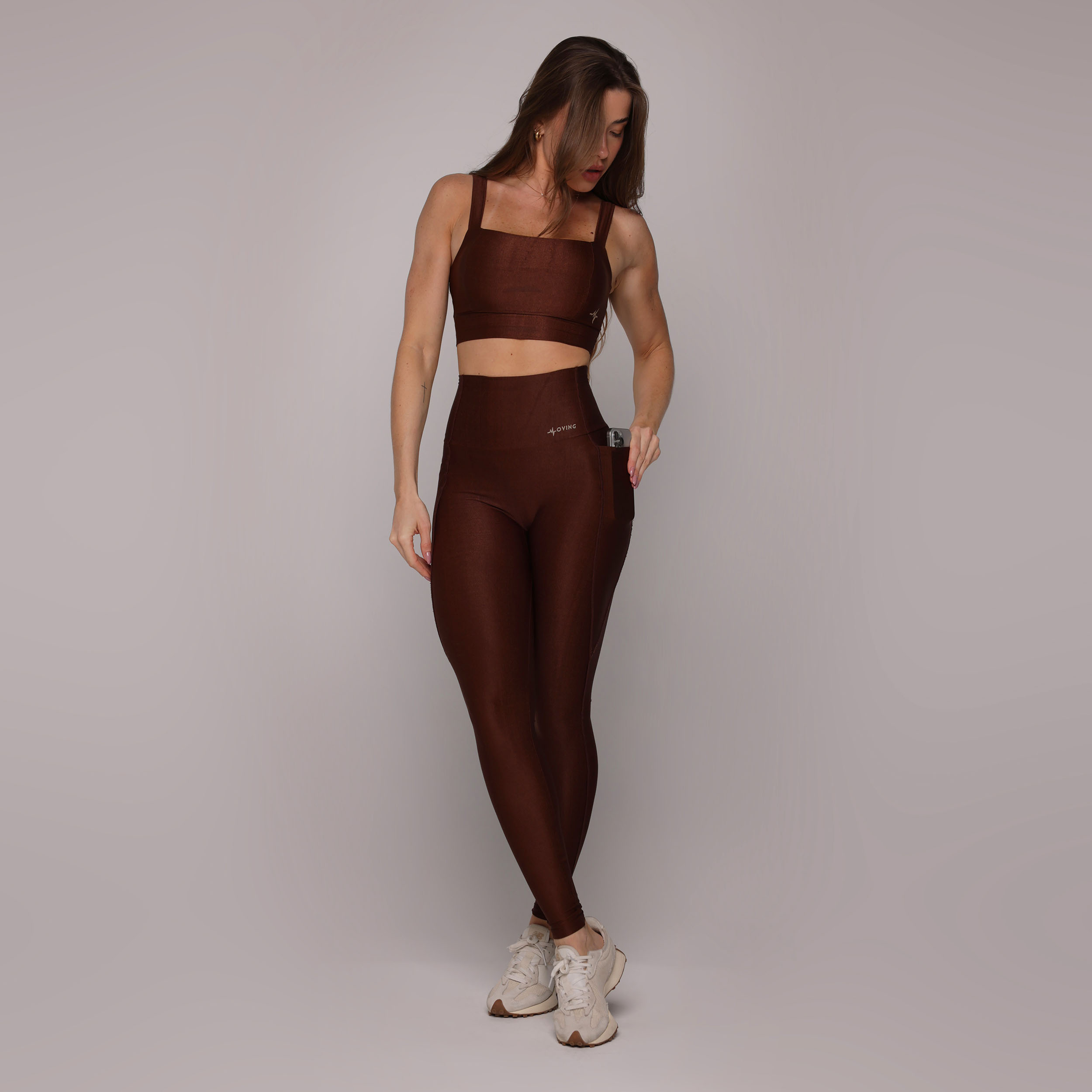 LEGGING ZURIQUE GLOSSY COFFEE - Imagem 3