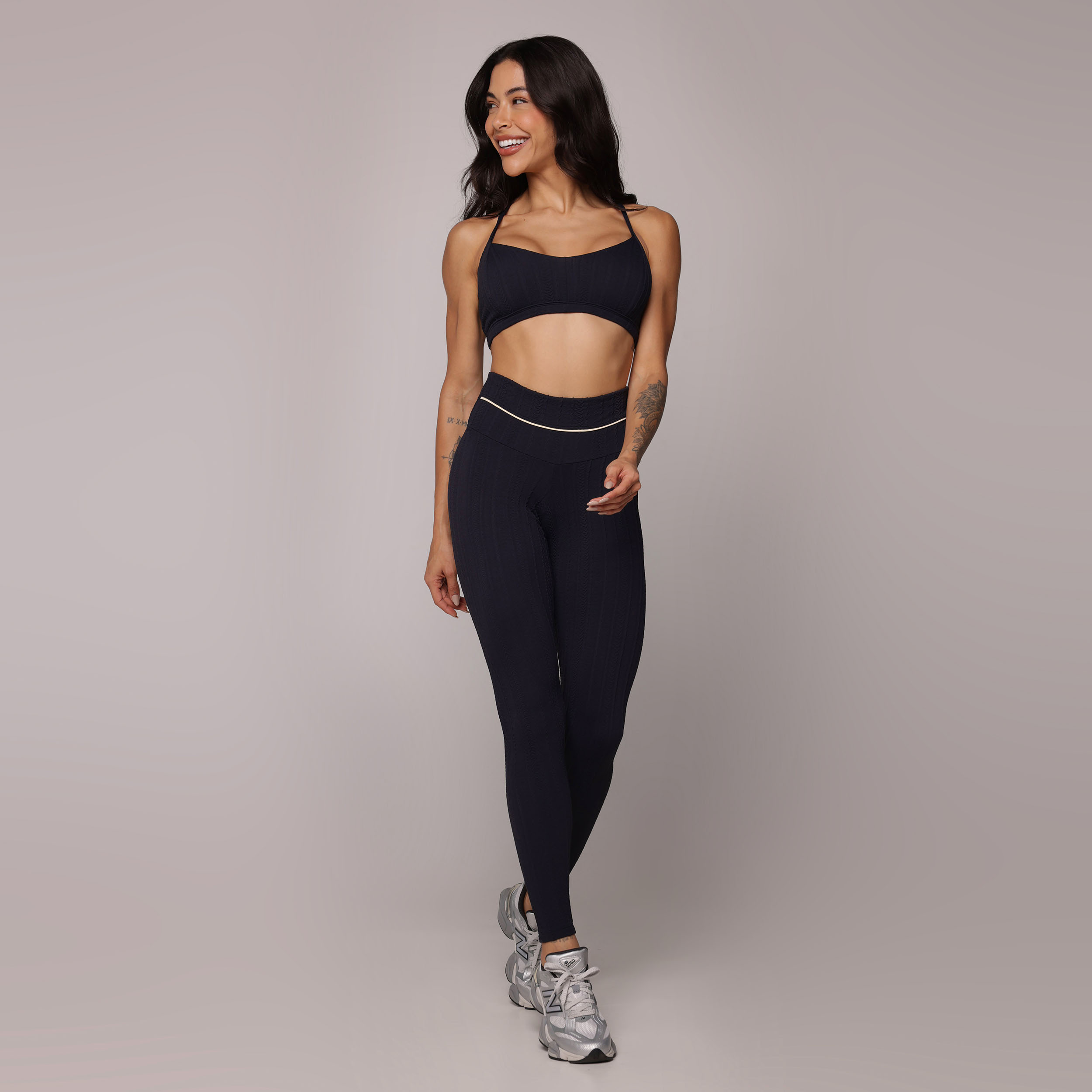 LEGGING CHADE JACQUARD BRAID PRETO - Imagem 3