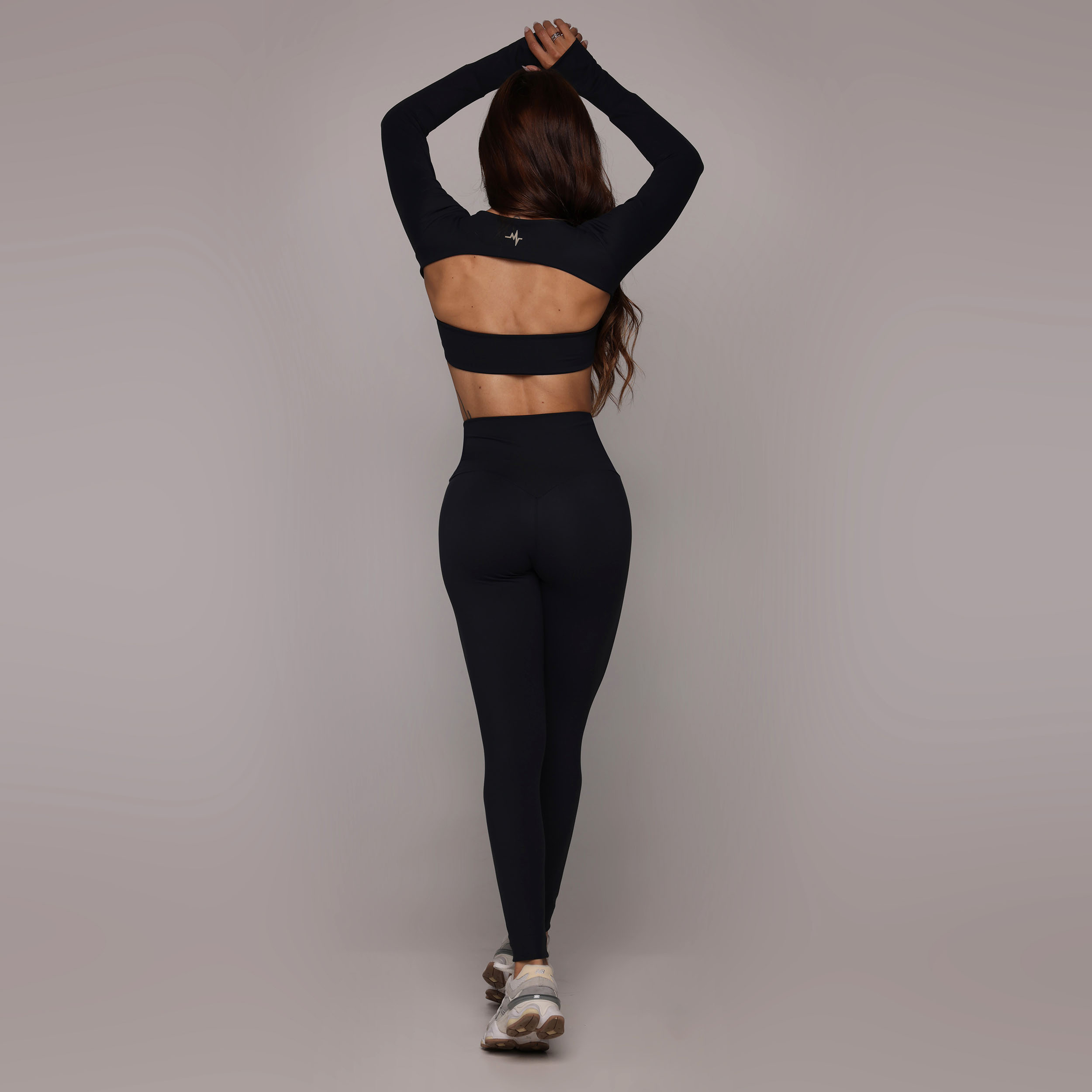 LEGGING SENSE PRETA TOQUE DE PÊSSEGO - Imagem 4