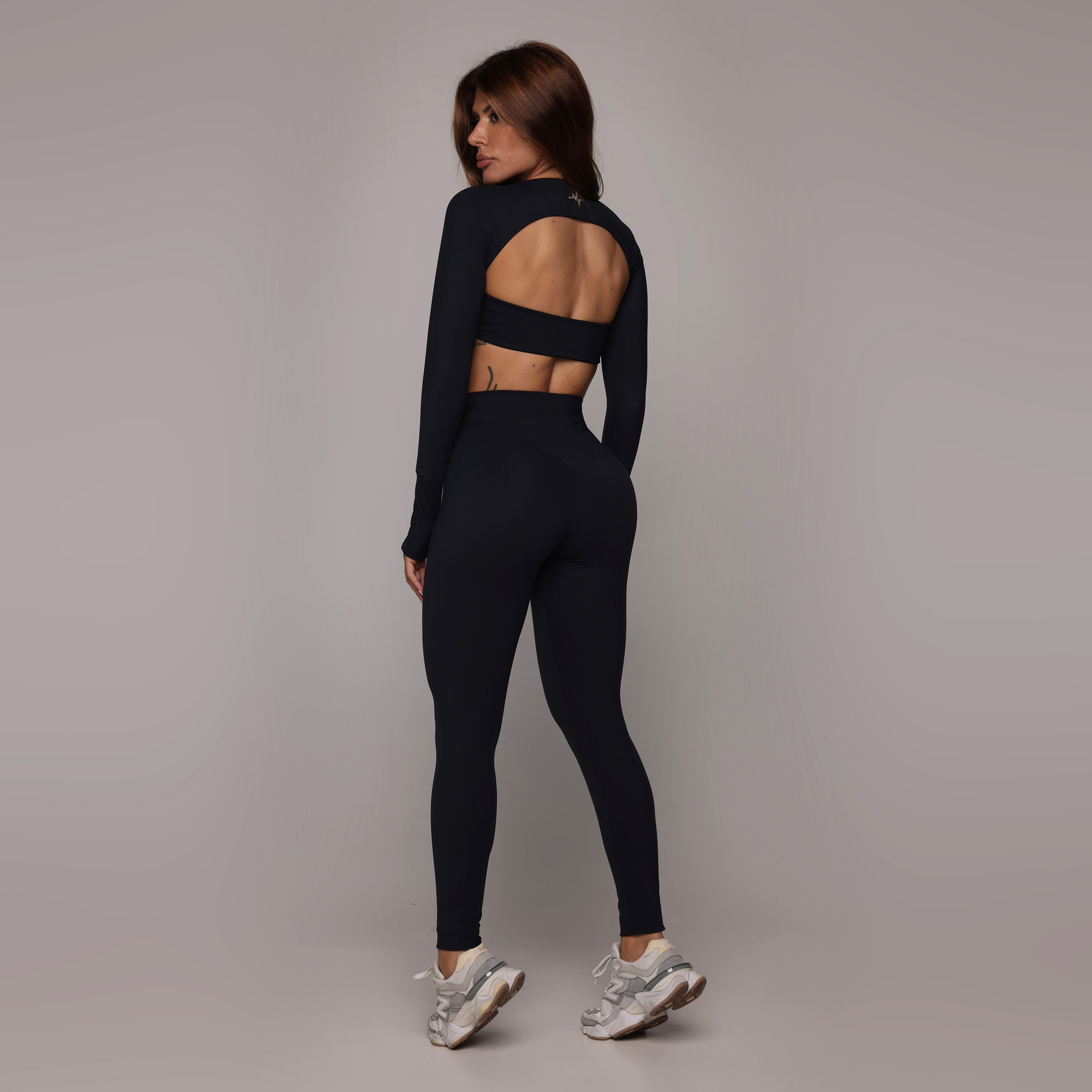 LEGGING SENSE PRETA TOQUE DE PÊSSEGO - Imagem 5
