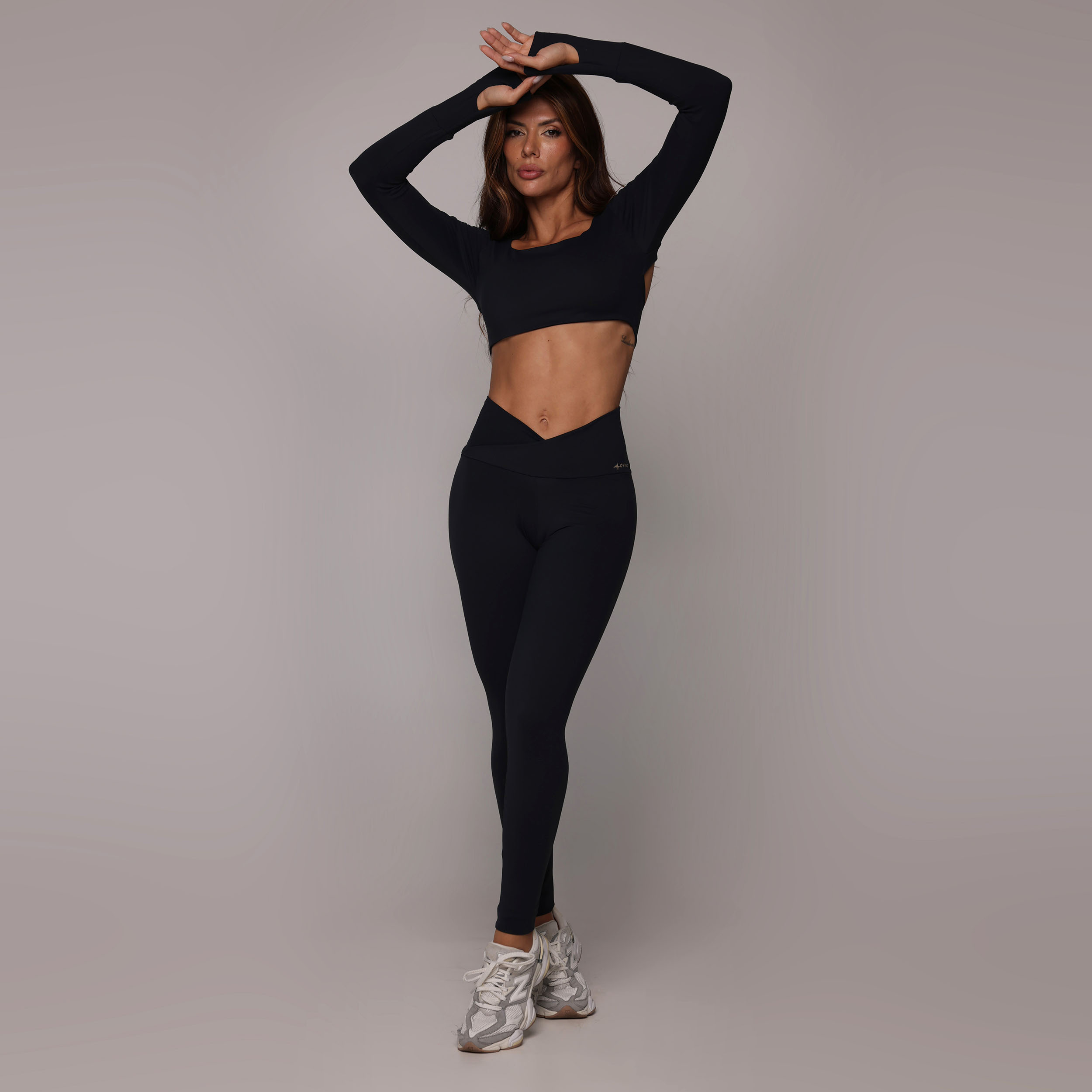 LEGGING SENSE PRETA TOQUE DE PÊSSEGO - Imagem 6