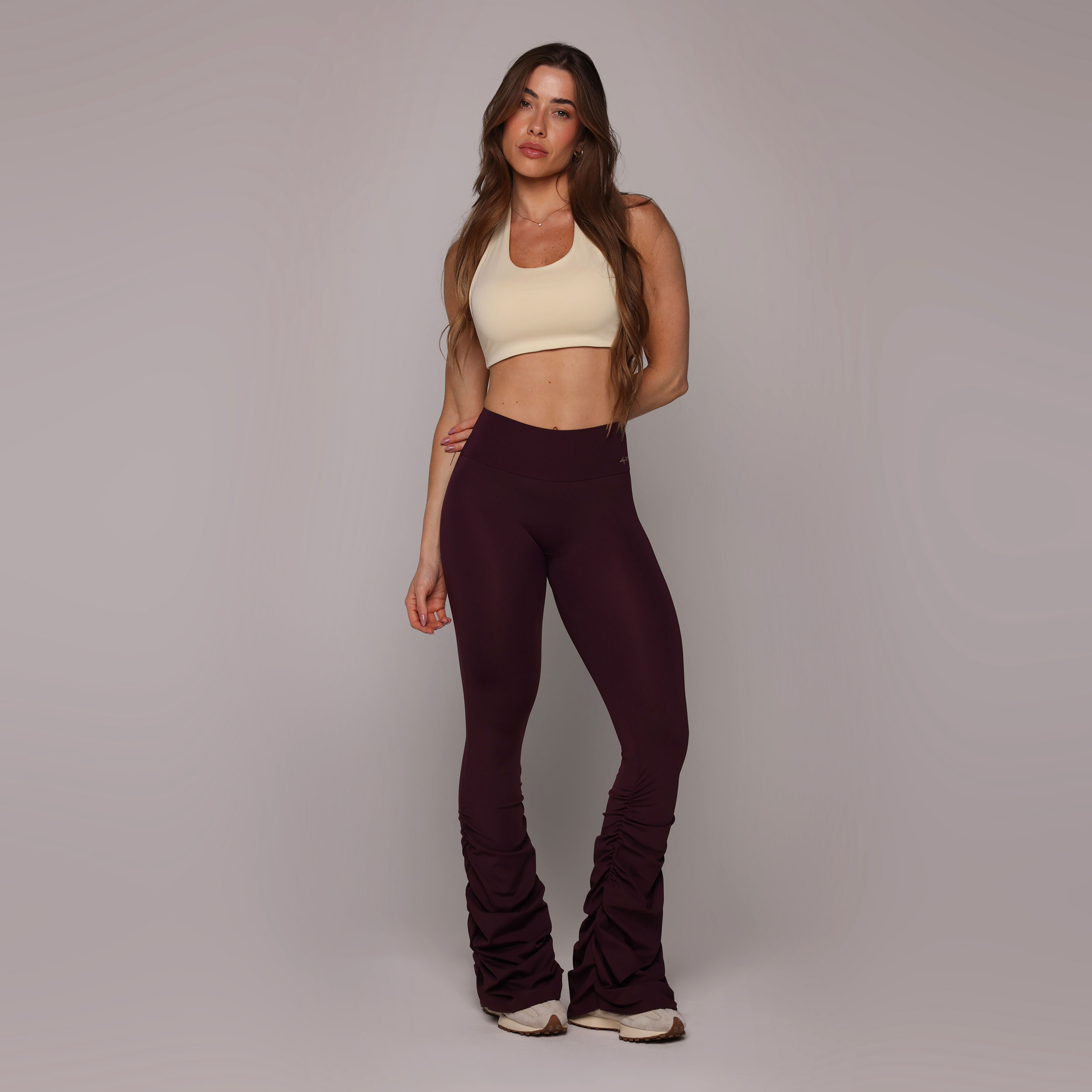 CALÇA FLARE DRAPE AMEIXA - Imagem 7