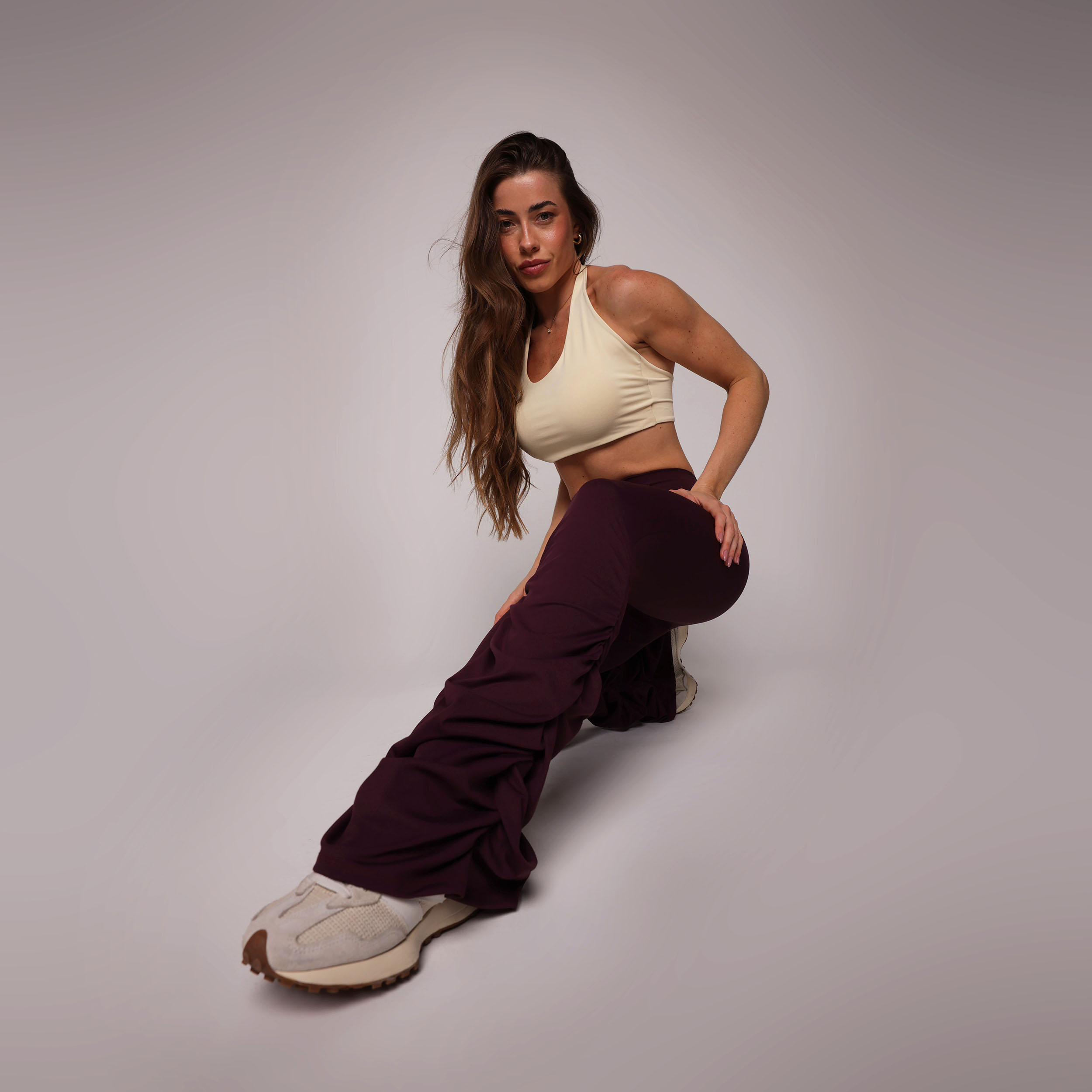 CALÇA FLARE DRAPE AMEIXA - Imagem 9