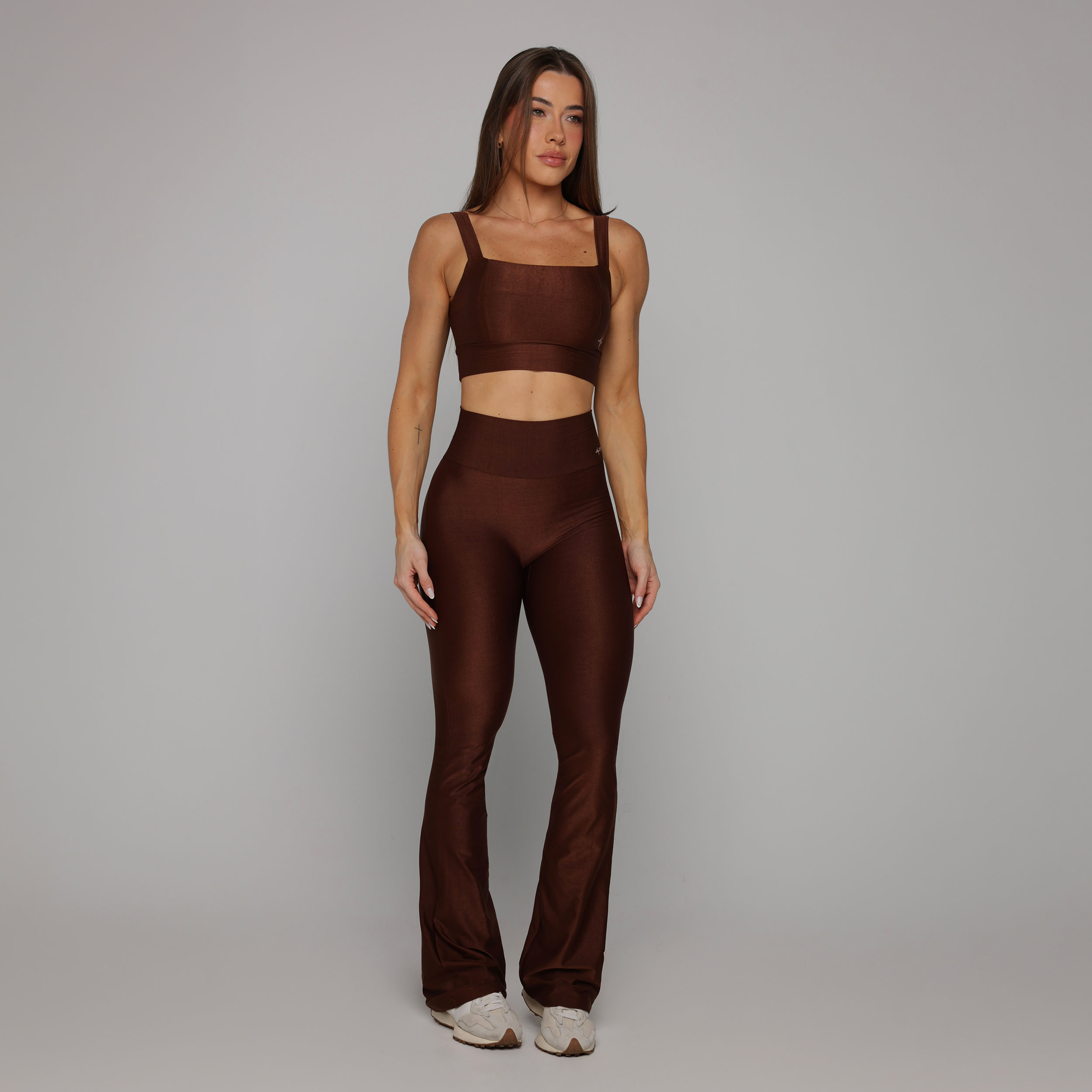 CALÇA FLARE GLOSSY COFFEE - Imagem 3